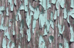 This is a picture of peeling paint.